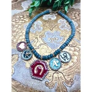 NEW TOVA women's adalyn necklace in multi-color